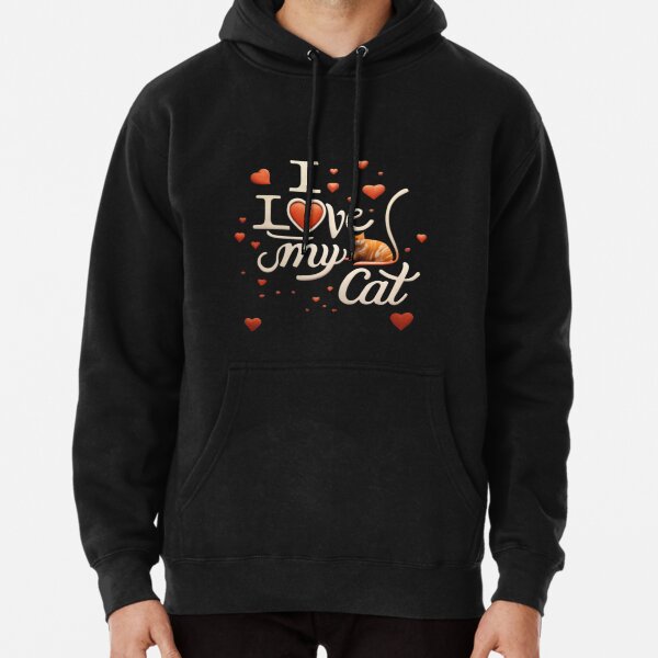 Vista previa del artículo con la obra « amo a mi gato», diseñado y vendido por Kyilestore.