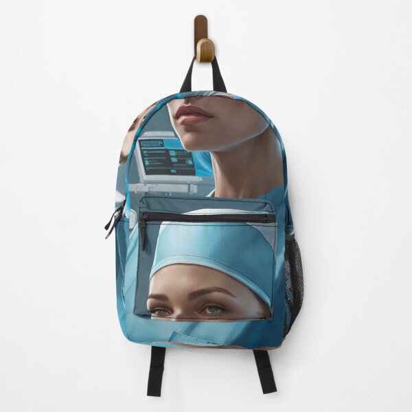 Item preview, Nurses wearing light blue scrubs, carrying out a surgical operation designed and sold by Colin Bentham.