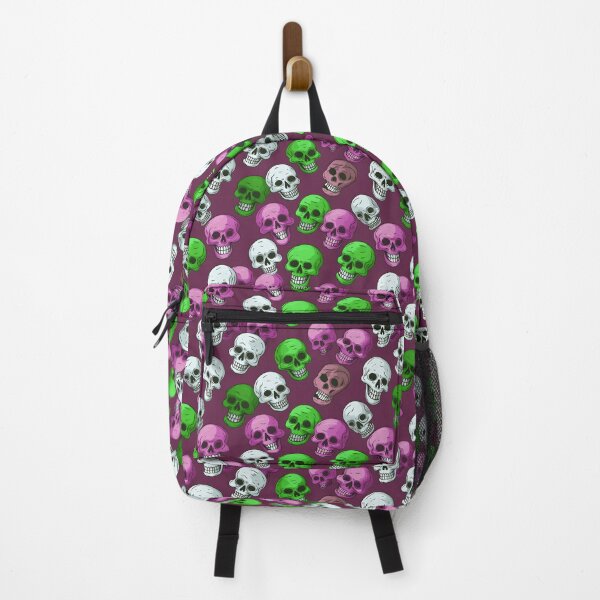 Item preview, Happy Skulls (green and pink) designed and sold by GammarayPrints.