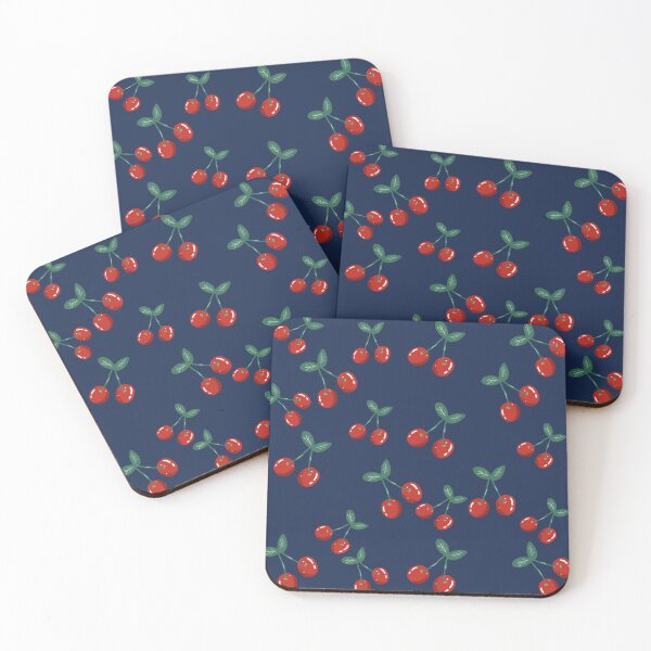 Item preview,  Cherries: Dark Blue  designed and sold by Asmaa Abdul-Azim.