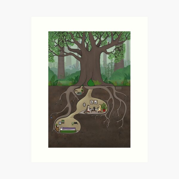 Item preview, Pangolin friends drinking tea designed and sold by RachelLShaw.