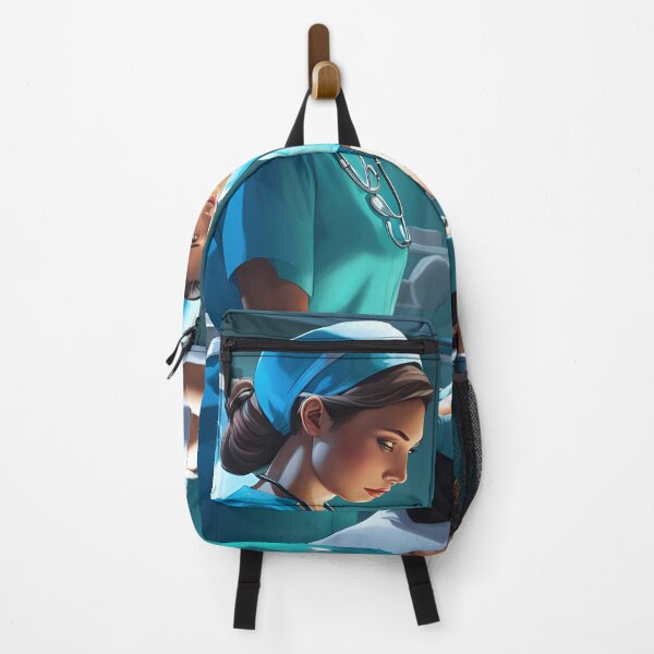 Item preview, Nurses wearing light blue scrubs, carrying out a surgical operation designed and sold by Colin Bentham.