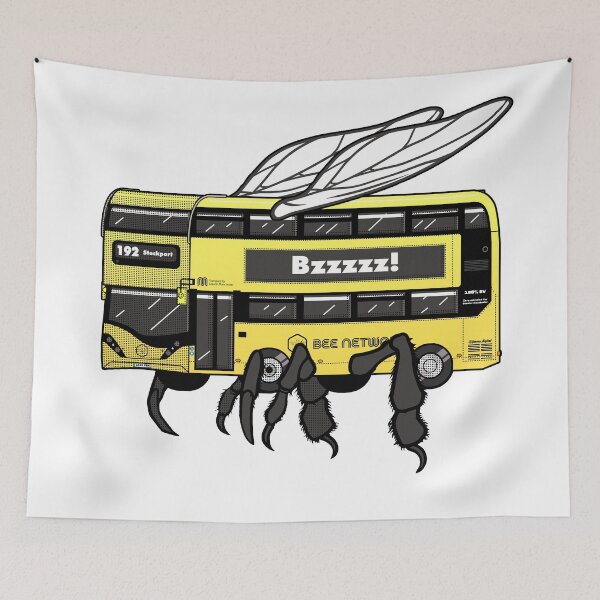 Item preview, Buzzin' Yellow Bee Network Bus, Transport for Greater Manchester designed and sold by jimmy-digital.