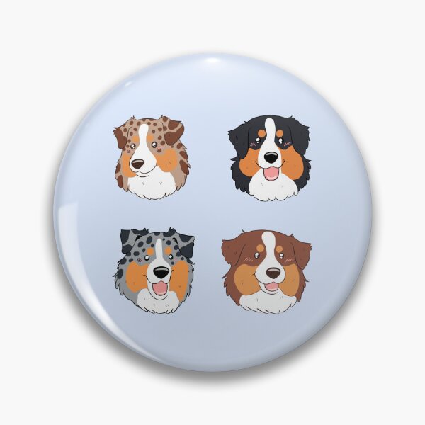 Item preview, Cute australian shepherd dog face pack  designed and sold by Yaragold.
