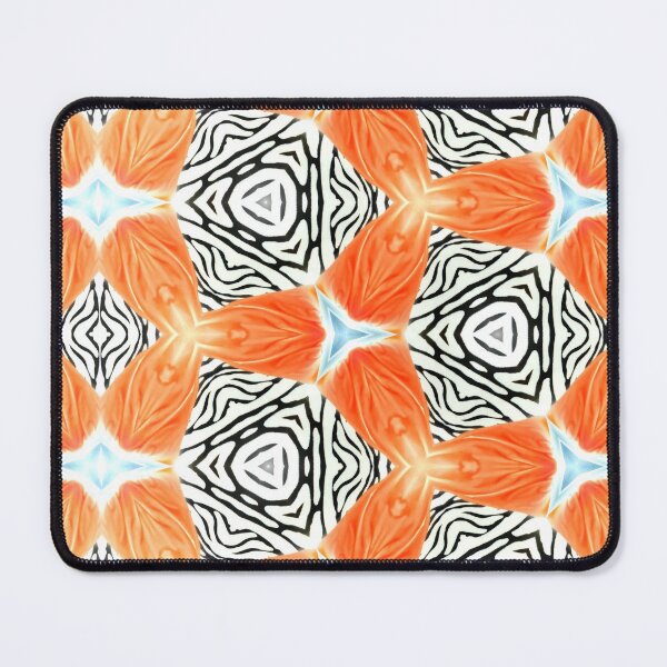 Item preview, Zebra Triangles Warrior Shield African Print Orange White  designed and sold by SpiritGifts.