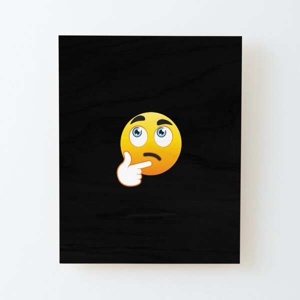 Thinking emoji meme (small) Poster for Sale by Clean Woods