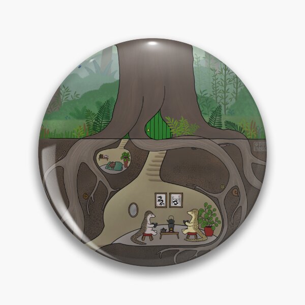 Item preview, Pangolin friends drinking tea designed and sold by RachelLShaw.