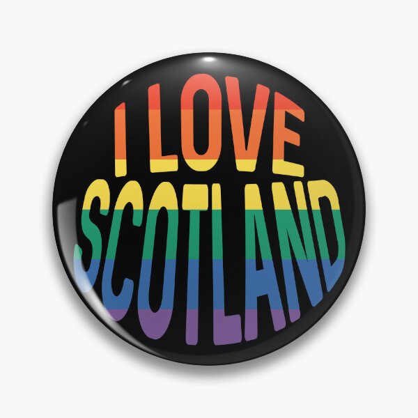Item preview, I LOVE SCOTLAND Rainbow Pride Flag Colour Typography Design designed and sold by MacPean.