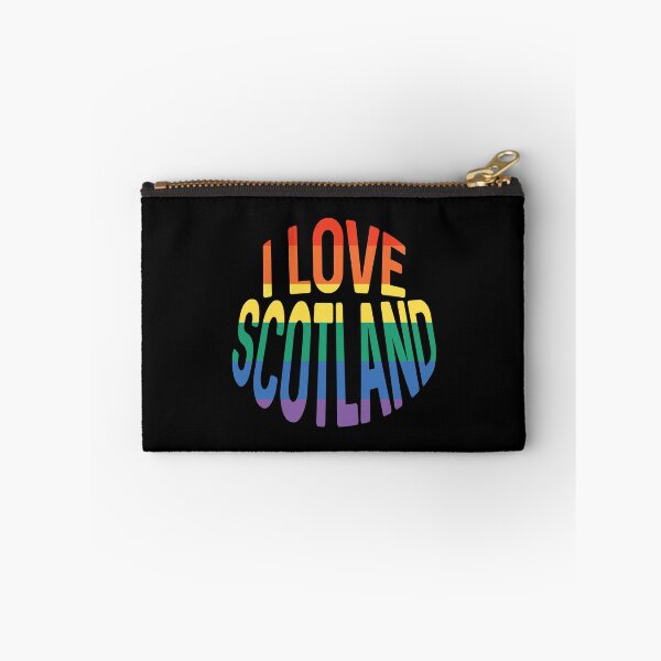 Item preview, I LOVE SCOTLAND Rainbow Pride Flag Colour Typography Design designed and sold by MacPean.
