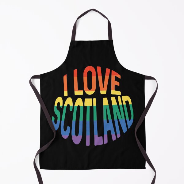Item preview, I LOVE SCOTLAND Rainbow Pride Flag Colour Typography Design designed and sold by MacPean.