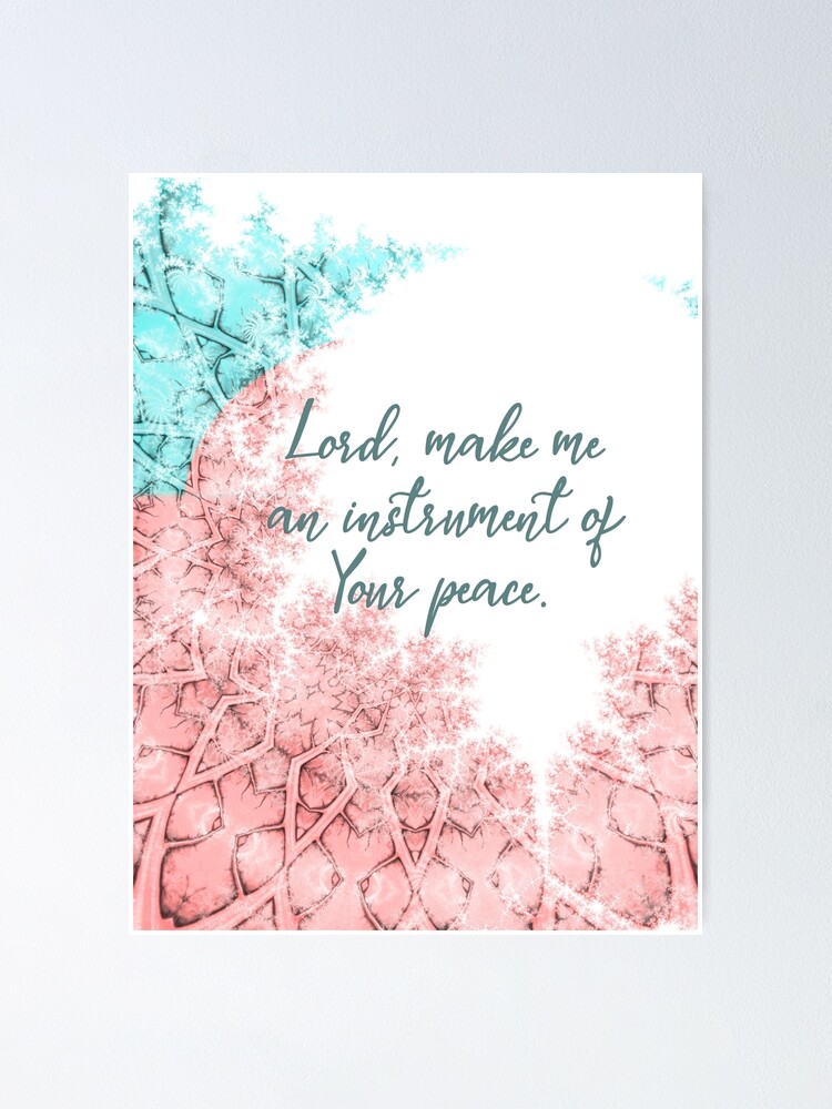 "Prayer of St. Francis" Poster for Sale by csturman | Redbubble