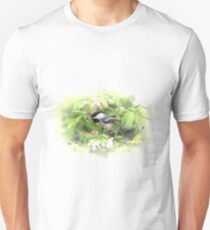 Chickadee in the Apple Blossoms Unisex T-Shirt