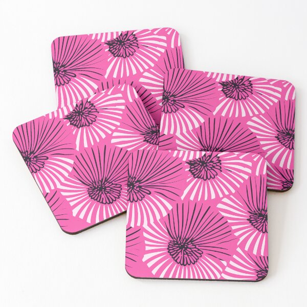 Item preview, Pink, black, African Ankara Pattern designed and sold by SideSignal.