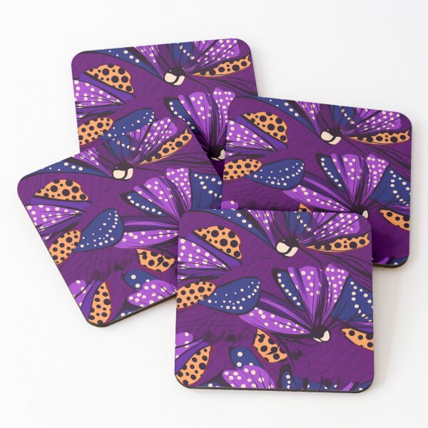 Artikelvorschau, Purple, Yellow, black, African Ankara Pattern entworfen und verkauft von SideSignal.