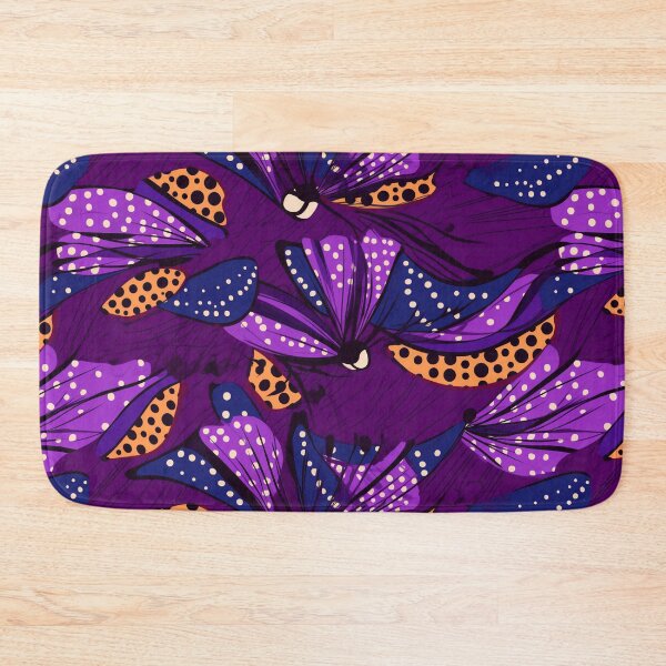 Item preview, Purple, Yellow, black, African Ankara Pattern designed and sold by SideSignal.