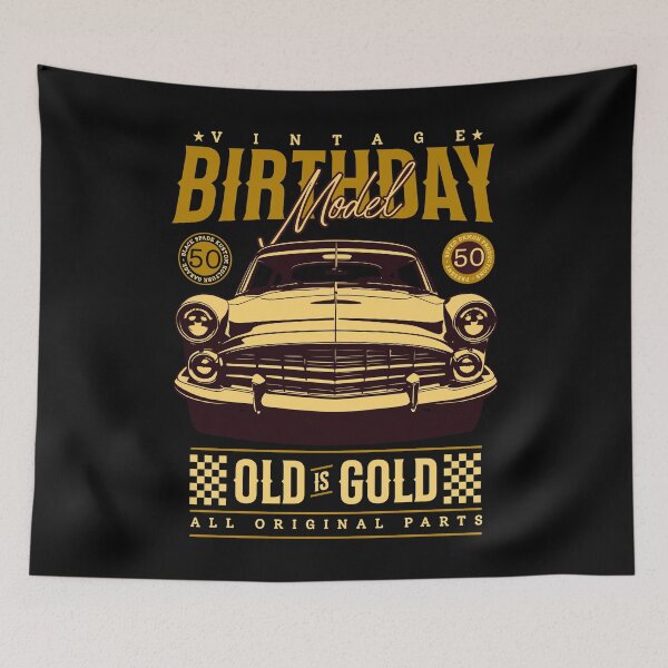 Item preview, Vintage Birthday Model 50th Birthday designed and sold by EmmiFoxDesigns.