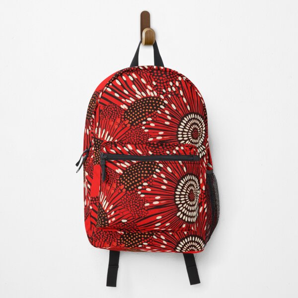 Item preview, Red, black, African Ankara Pattern designed and sold by SideSignal.