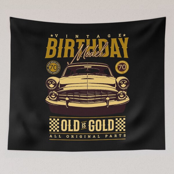Item preview, Vintage Birthday Model 70th Birthday designed and sold by EmmiFoxDesigns.