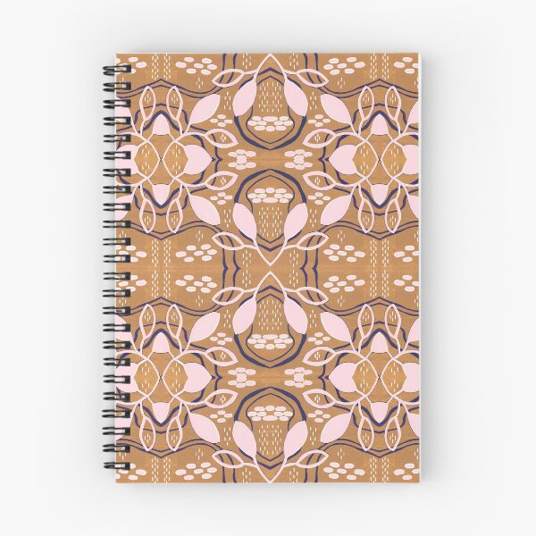 Item preview, Tropical Elements petals Leaves Honey Navy Lt. Pink designed and sold by OaktreeStudio.