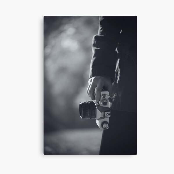 Item preview, Hipster female photographer with camera in hands designed and sold by stevanovicigor.
