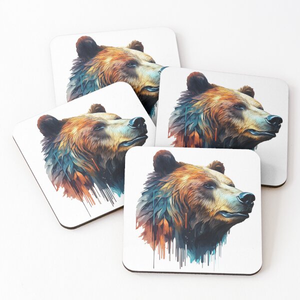 Item preview, Grizzly bear, Digital Painting designed and sold by OlmArtify.