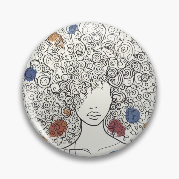 Item preview, Silent Resilience: Curly-Haired Black Beauty designed and sold by ReplyGirl.