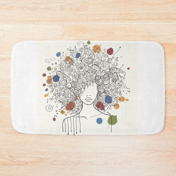 Item preview, Silent Resilience: Curly-Haired Black Beauty designed and sold by ReplyGirl.