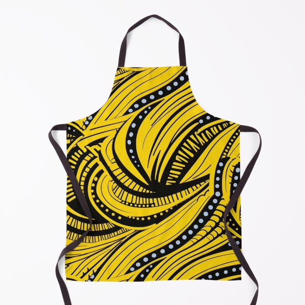 Artikelvorschau, Yellow, black, African Ankara Pattern entworfen und verkauft von SideSignal.