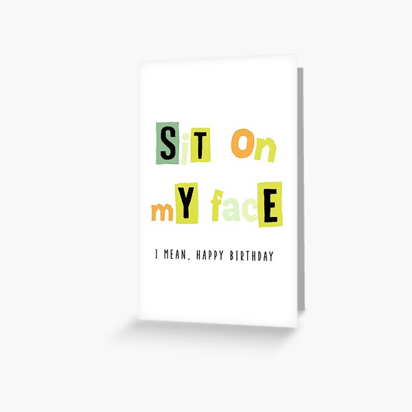 Item preview, Dirty Birthday Card for Her, Wife Birthday Card, Raunchy Birthday Card for Girlfriend, Witty Happy Birthday Gift for Women designed and sold by Jesticker.
