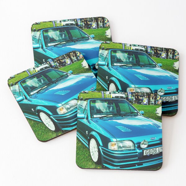 Item preview, Front of a blue Ford Escort convertible, 1990 designed and sold by Graham Cornall.