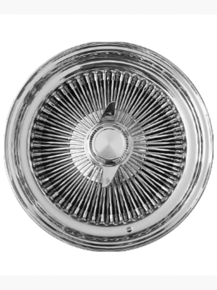 Lowrider Classic Chrome Wire Wheel Photographic Print for Sale