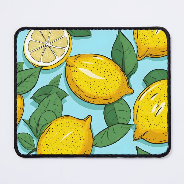Aperçu de l'œuvre Aquarelles Modèle Sans Couture De Citron créée et vendue par CraftyDigital.