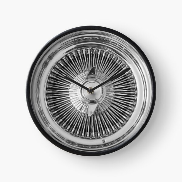 Lowrider Classic Chrome Wire Wheel Clock