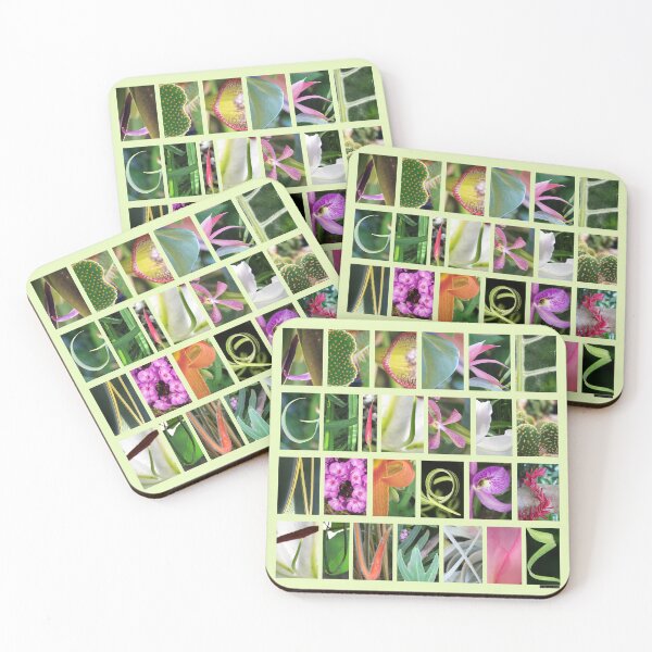 Item preview, Nature Alphabet on Green Background designed and sold by ArtisticUplift.
