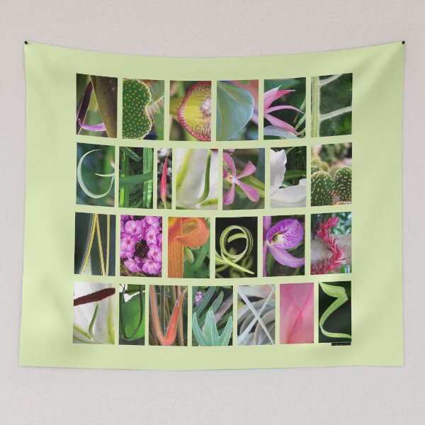 Item preview, Nature Alphabet on Green Background designed and sold by ArtisticUplift.