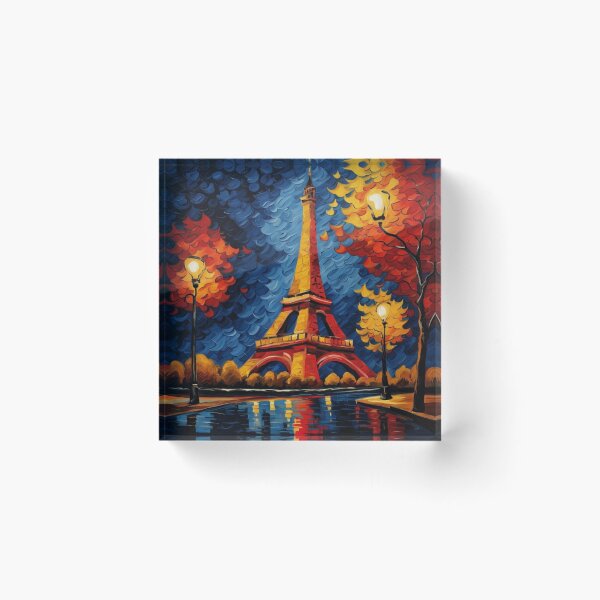 Item preview, Paris Eiffel Tower abstract oil picture designed and sold by JackFreestone.