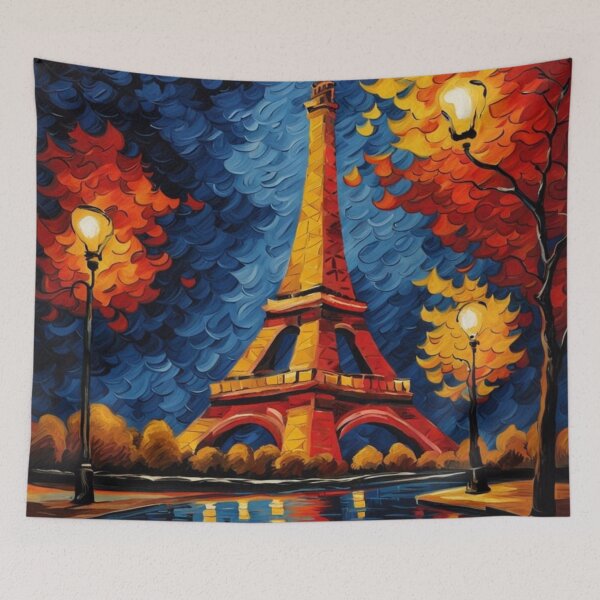 Item preview, Paris Eiffel Tower abstract oil picture designed and sold by JackFreestone.