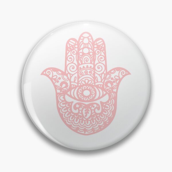 Item preview, Hamsa Hand of Fatima pastel pink designed and sold by koovox.