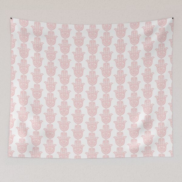 Item preview, Hamsa Hand of Fatima pastel pink designed and sold by koovox.