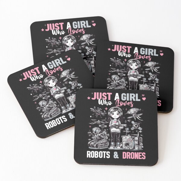 Item preview, Just a girl who loves drones and robots designed and sold by mwebba2005.