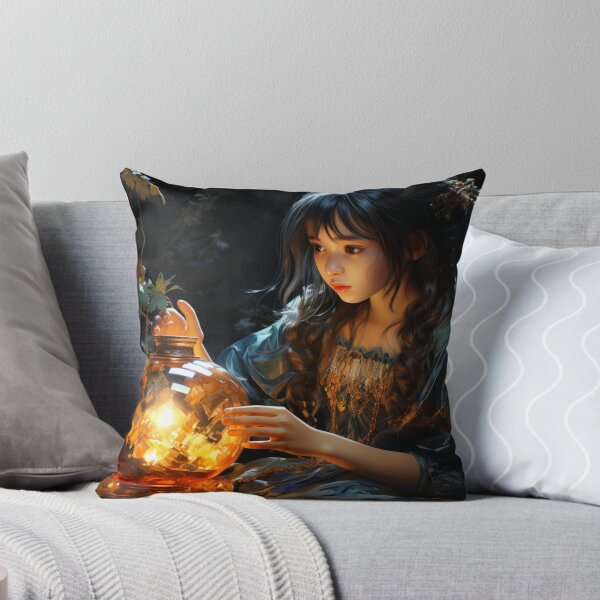 Item preview, A Girl Holding a Lantern designed and sold by exitbird.