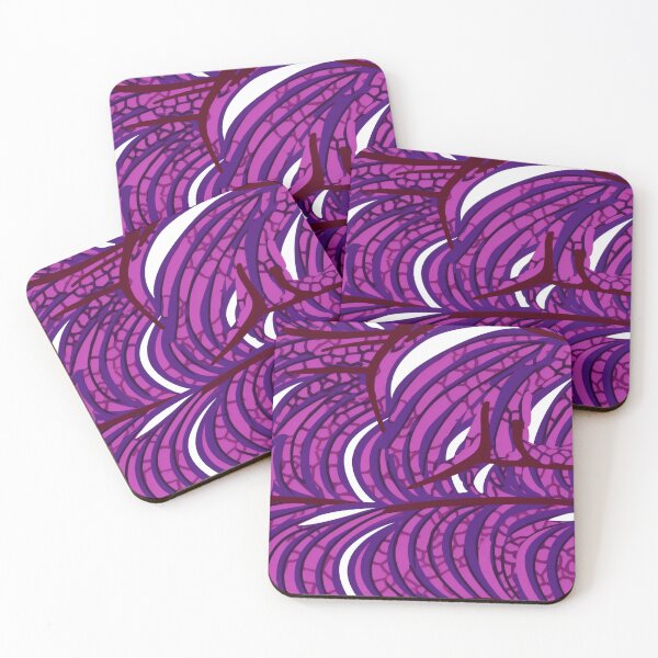 Item preview, Purple, white, red, African Ankara Pattern designed and sold by SideSignal.