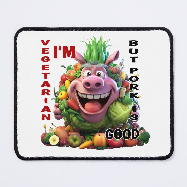 Item preview, I'm vegetarian but pork like too designed and sold by PepeCartoon.