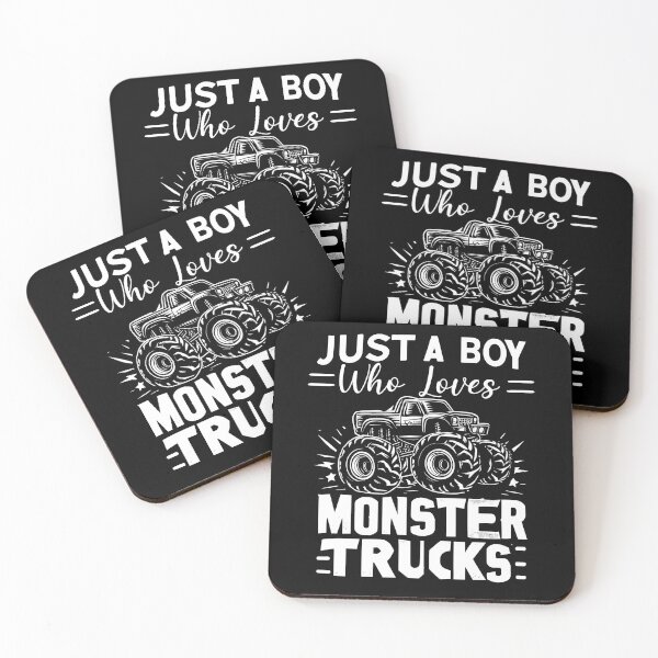 Item preview, Just a boy who loves monster trucks designed and sold by mwebba2005.
