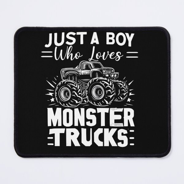 Item preview, Just a boy who loves monster trucks designed and sold by AW2 Designs.