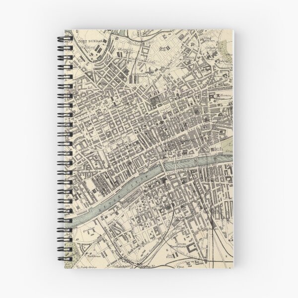 Item preview, Vintage Map of Glasgow Scotland (1872) designed and sold by BravuraMedia.