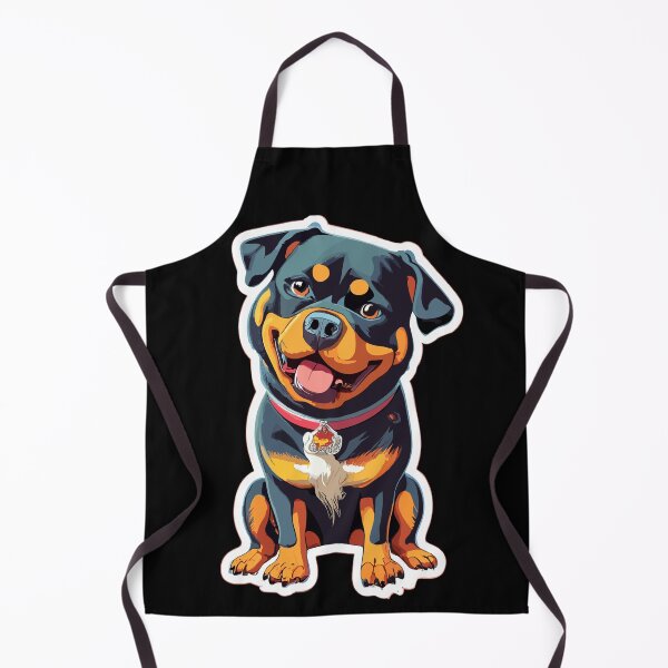 Item preview, Cartoon Cute Puppy Rottweiler With Tongue out HQ designed and sold by Psycho-Crazy.