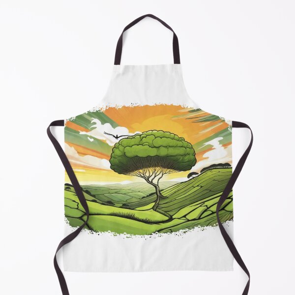 Item preview, Cartoon Sycamore Gap With Sunset designed and sold by SwanAndStone.