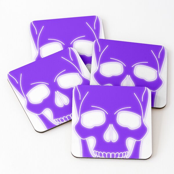 Item preview, Purple skull neon designed and sold by PerfectLineArt.