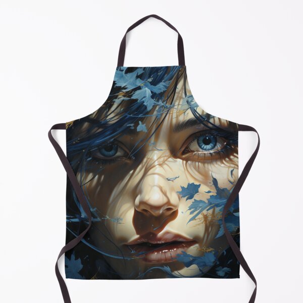 Item preview, Blue Hair Girl Hiding in The Shadow designed and sold by exitbird.